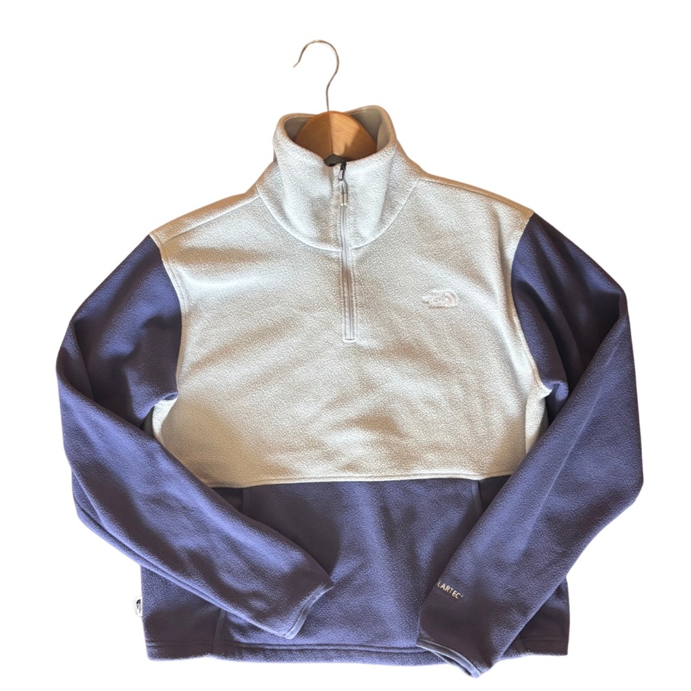 The North Face Alpine Polartec Fleece Pullover – Purple & Light Gray